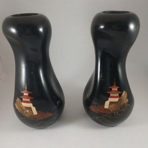 Black vases